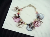 Colorful beads faux pearl bracelet