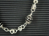 Morion sterling silver chain