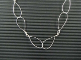 Sterling silver wire necklace