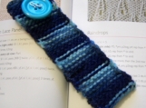 Stiff Knit Bookmark - Signature Blue