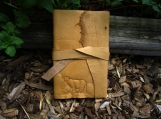 Black Bear Leather Journal - Soft Bound Deertan - Handmade