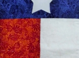 Texas LoneStar Flag quilted wall hanging.