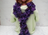 Purple Frilly Scarf