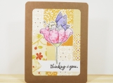 Patchwork Thinking of You Card in Glitter