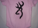 Pink Deer onesie pink size 0-3mths 