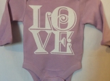 Purple love onesie * Valentine's day sz 3-6mths