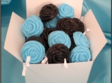 Blueberries and Chocolate, 20 Rose shaped soaps in gift box