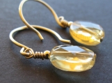 Citrine and 14k Goldfilled Earrings