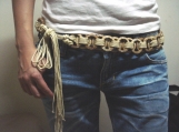 EXTREMELY PRETTY COCO DESIGN HAND CRAFTED CHAIN BELT	