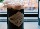 Repourposed Flower Vase - Hendricks Gin Bottle