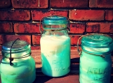 Vintage Mason Jars Soy Wax Scented Candles. Set of 3.