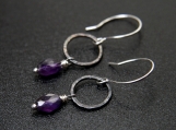 Amethyst and Sterling Silver earrings
