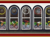 Cycling Windows Cross Stitch Pattern