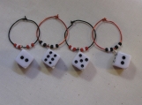 Dice Wine Charms