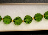 Olive Green Glass Beaded Bracelet
