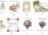 50 Wedding day soaps, choose your label, scent and text 