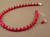 Ruby and Sterling Silver Bracelet