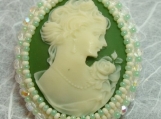 Victorian Beauty - Cameo Brooch / Pin