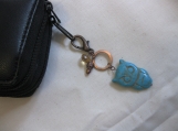 Turquoise Owl Handbag Charm