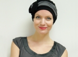 Stylish chemo hat - pre-tied turban for cancer patients 