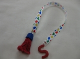 Multi-Coloured Heart Ribbon Personalized Bookmark