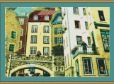 Quebec Old Town Cross Stitch Pattern