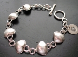 Heart Link Bracelet with Toggle Clasp