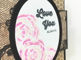 Pink Roses Love You Always Card