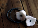 Japanese tea flower earrings