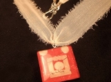 Love Letter -Wood & Resin Pendant Necklace One of a Kind