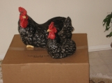Rooster and Hen home decor