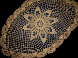 Sophisticated Crocheted Table Cover (Oval)