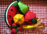 Felt Fruit Set w/ Toddler Tablecloth