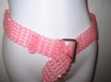 Princess Pink crystal beaded fashion belt