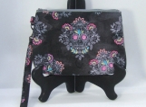 on sale! Sugar Skull wristlet clutch with detachable wrist strap