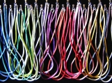 52 colour options Rayon Silk Cord Necklace Sterling Silver End Caps and Clasp Any Length 