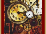 Clocks Cross Stitch Pattern