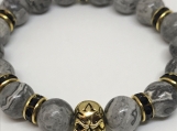 Tibetan Skull bracelet GRAY