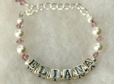 Baby Birthstone Name Bracelet - Custom