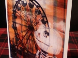 Bonhomme Squelette at Windsor's Summerfest, Greeting Card featuring Original Digital Photocollage 