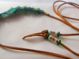HIPPIE SUEDE STUDDED PEACOCK FEATHER  HEADBANDS