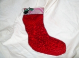 Stained Glass Christmas Stocking