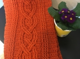 Crochet Cable Scarf