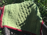 Crochet Irish Cable baby blanket