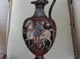 Greek Urn Tapestry Cushion Cover - Free Shipping