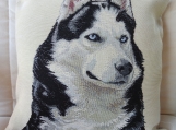 Husky Dog Tapestry Cushion Cover - Free Shipping