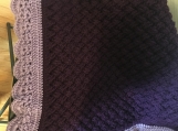 Small purple baby blanket