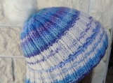 Women's Multicoloured Hat With A White Pom Pom - Free Shipping