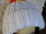 Women's Two Style White Hat With Spanish Pom Pom - Free Shipping