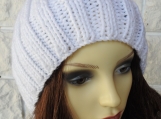 Women's White Hat With German Flag Pom Pom - Free Shipping